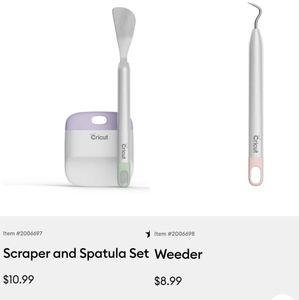 Cricut Weeder & Scraper/Spatula Set